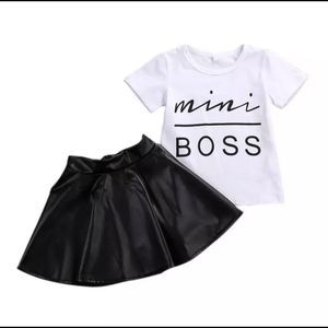Mini Boss Set Sizes available XS (size 5T) & Small (Size 6)